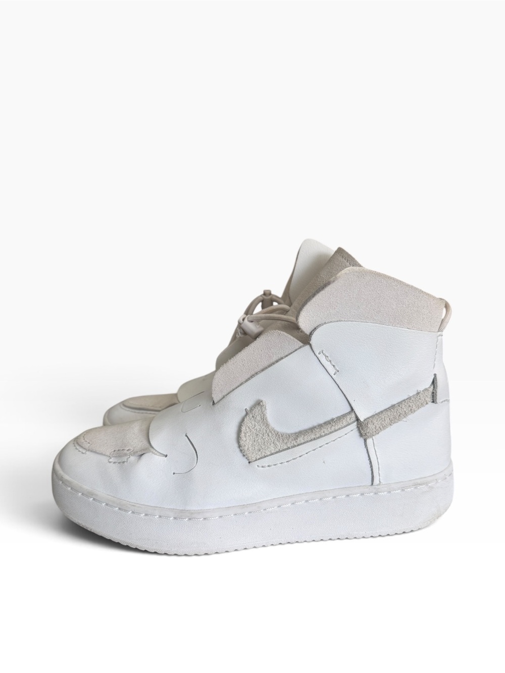 Nike Women’s 7.5 Vandalised LX 'Platinum Tint' white high-top sneakers